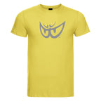 Brk 77 - T-Shirt Uomo - Biologico - Silver on Yellow Eyes - Berik