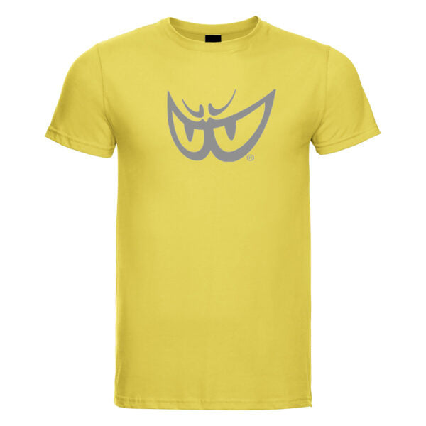 Brk 77 - T-Shirt Uomo - Biologico - Silver on Yellow Eyes - Berik