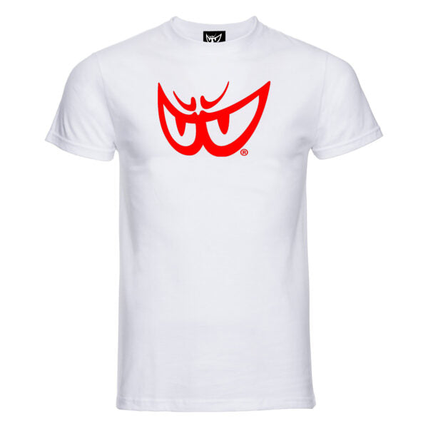 Brk 86 - T-Shirt Uomo - Biologico - Red on White Eyes - Berik