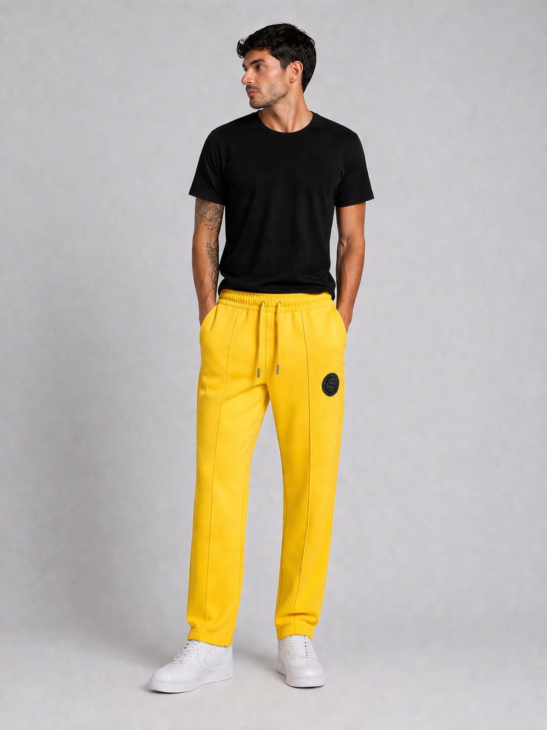 Off.346.PE2026M - "LOW MARK" PANTA GIALLO