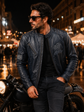 BLK 02 - Giacca in pelle - BLACK CAFE LONDON