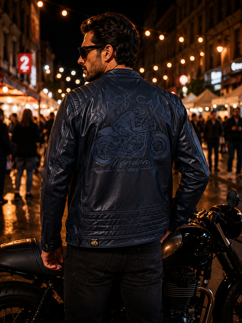 BLK 02 - Giacca in pelle - BLACK CAFE LONDON