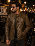 BLK 07 - Giacca in pelle - BLACK CAFE LONDON