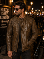 BLK 07 - Giacca in pelle - BLACK CAFE LONDON