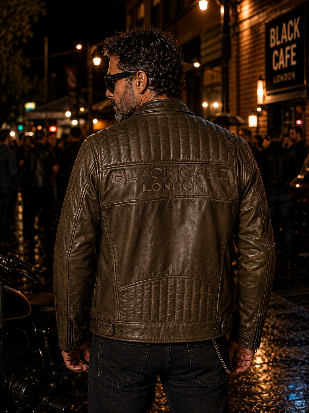 BLK 07 - Giacca in pelle - BLACK CAFE LONDON