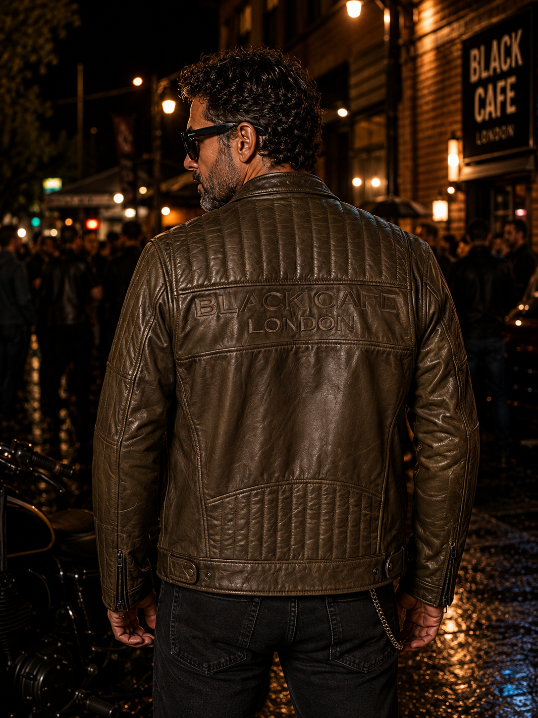 BLK 07 - Giacca in pelle - BLACK CAFE LONDON