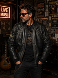 BLK 08 - Giacca in pelle - BLACK CAFE LONDON