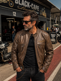 BLK 09 - Giacca in pelle - BLACK CAFE LONDON