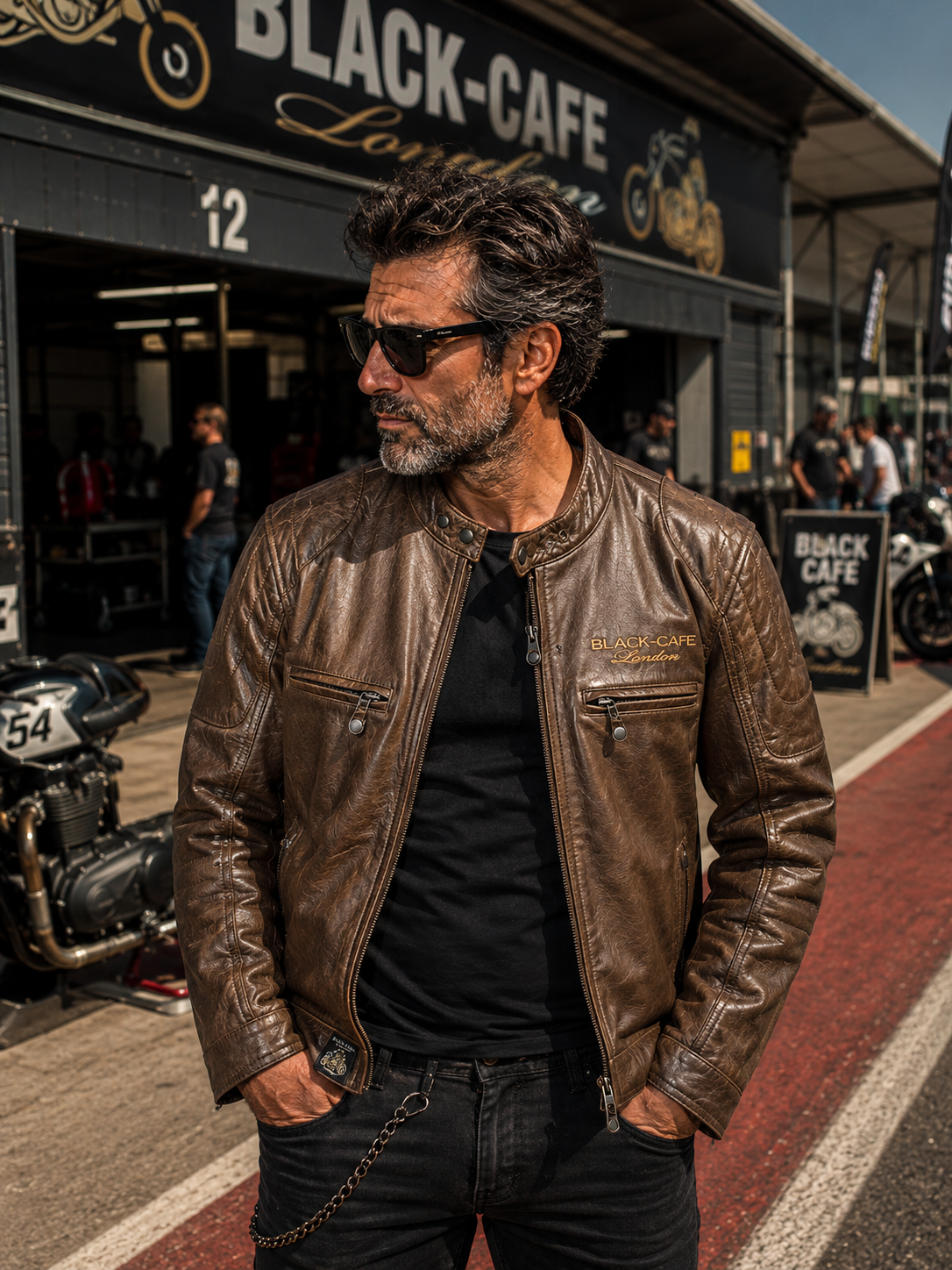 BLK 09 - Giacca in pelle - BLACK CAFE LONDON