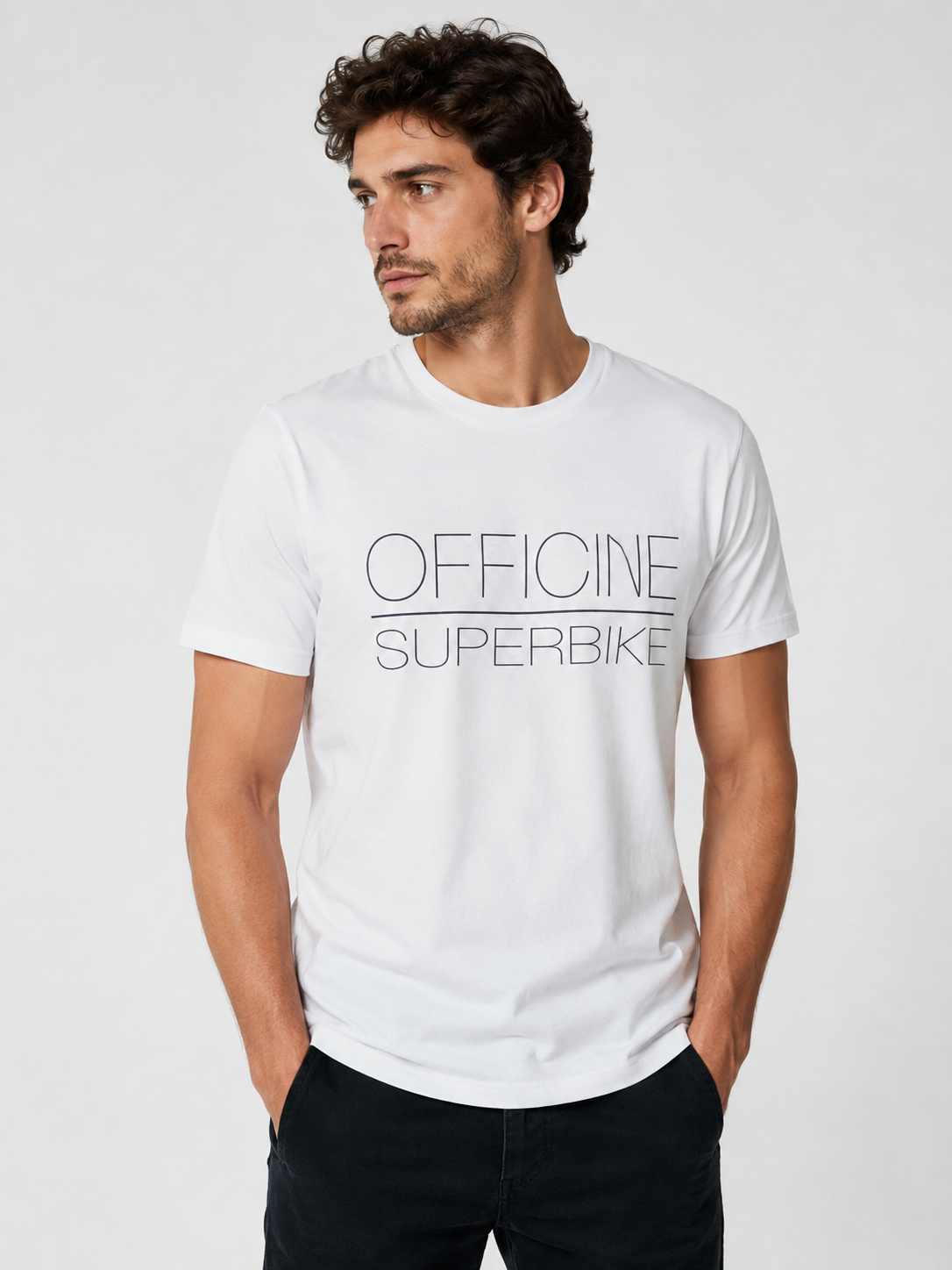 Off.163 T-Shirt OFFICINE SUPERBIKE - WH
