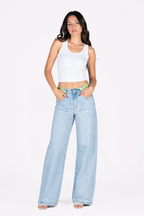 Off.378.SLE5PT025301D - PANTS LGT DENIM