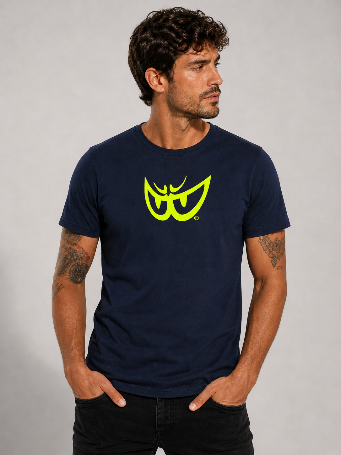 Brk 80 - T-Shirt Uomo - Biologico - Fluo Eyes - Berik