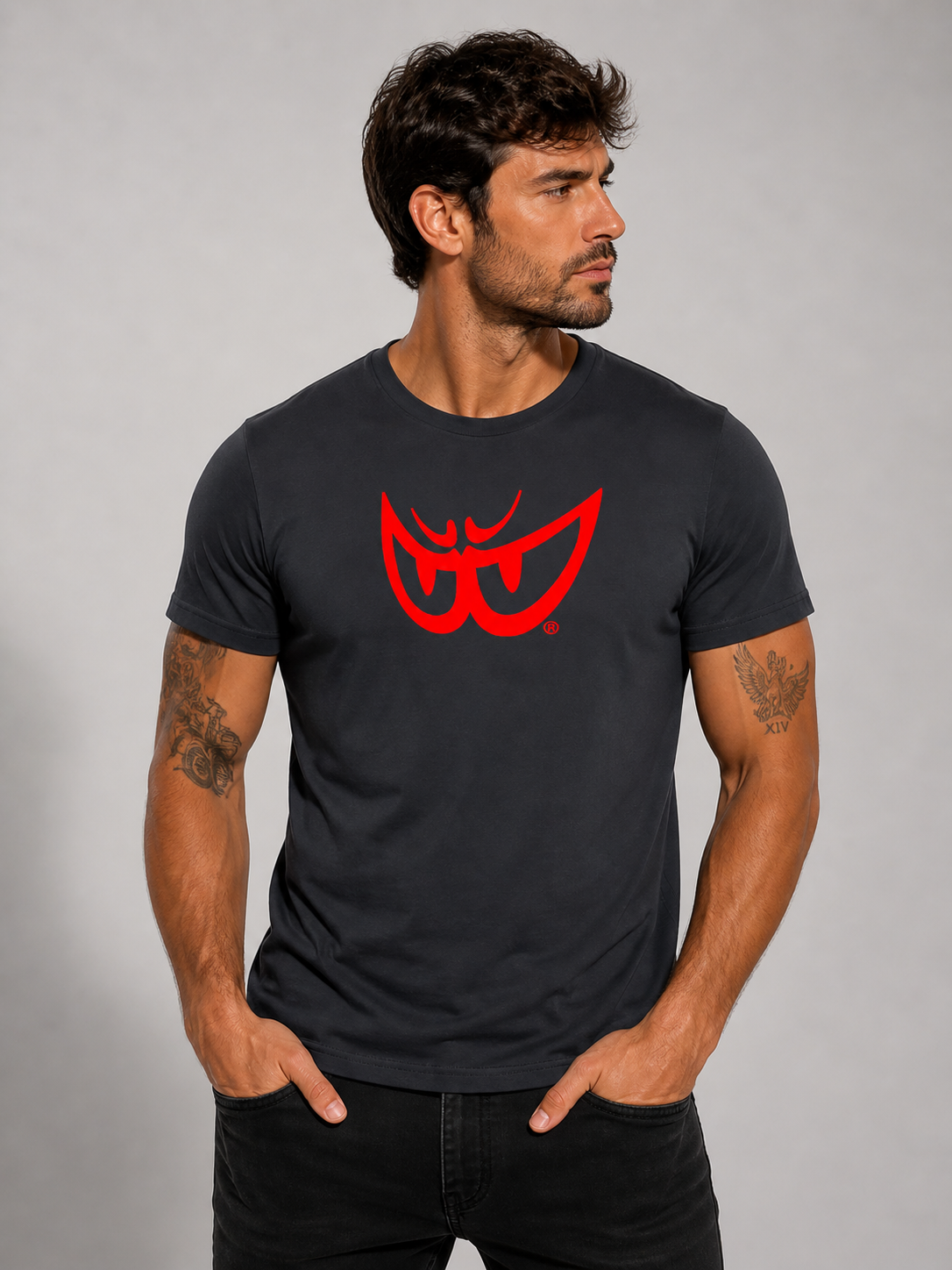 Brk 82 - T-Shirt Uomo - Biologico - Red Eyes - Berik