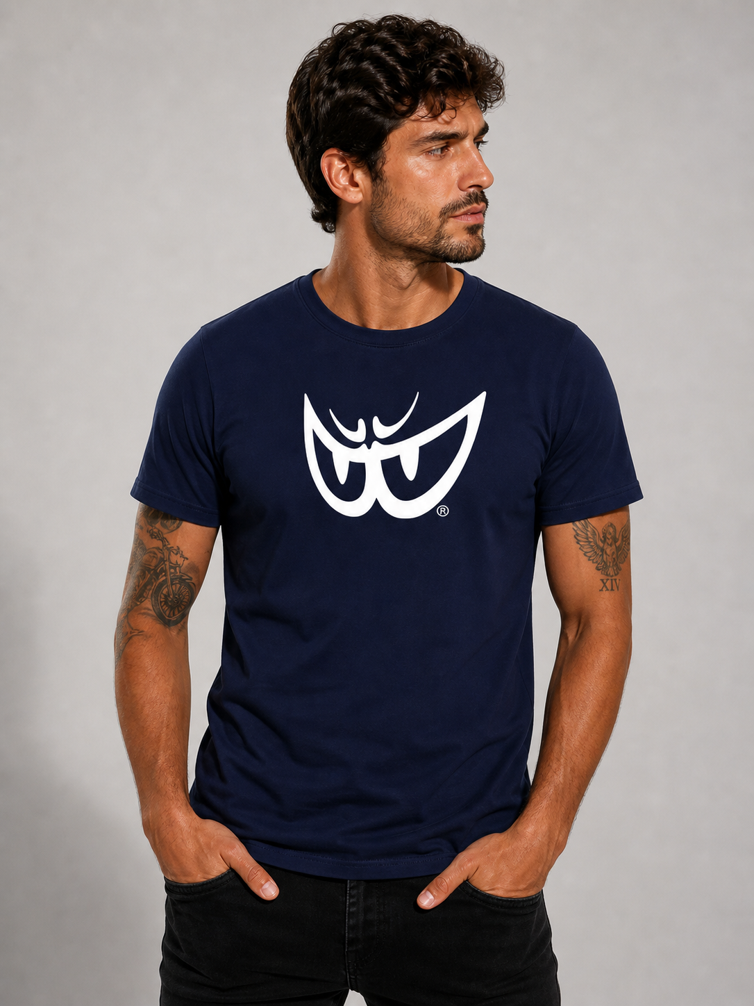 Brk 85 - T-Shirt Uomo - Biologico - White Eyes - Berik