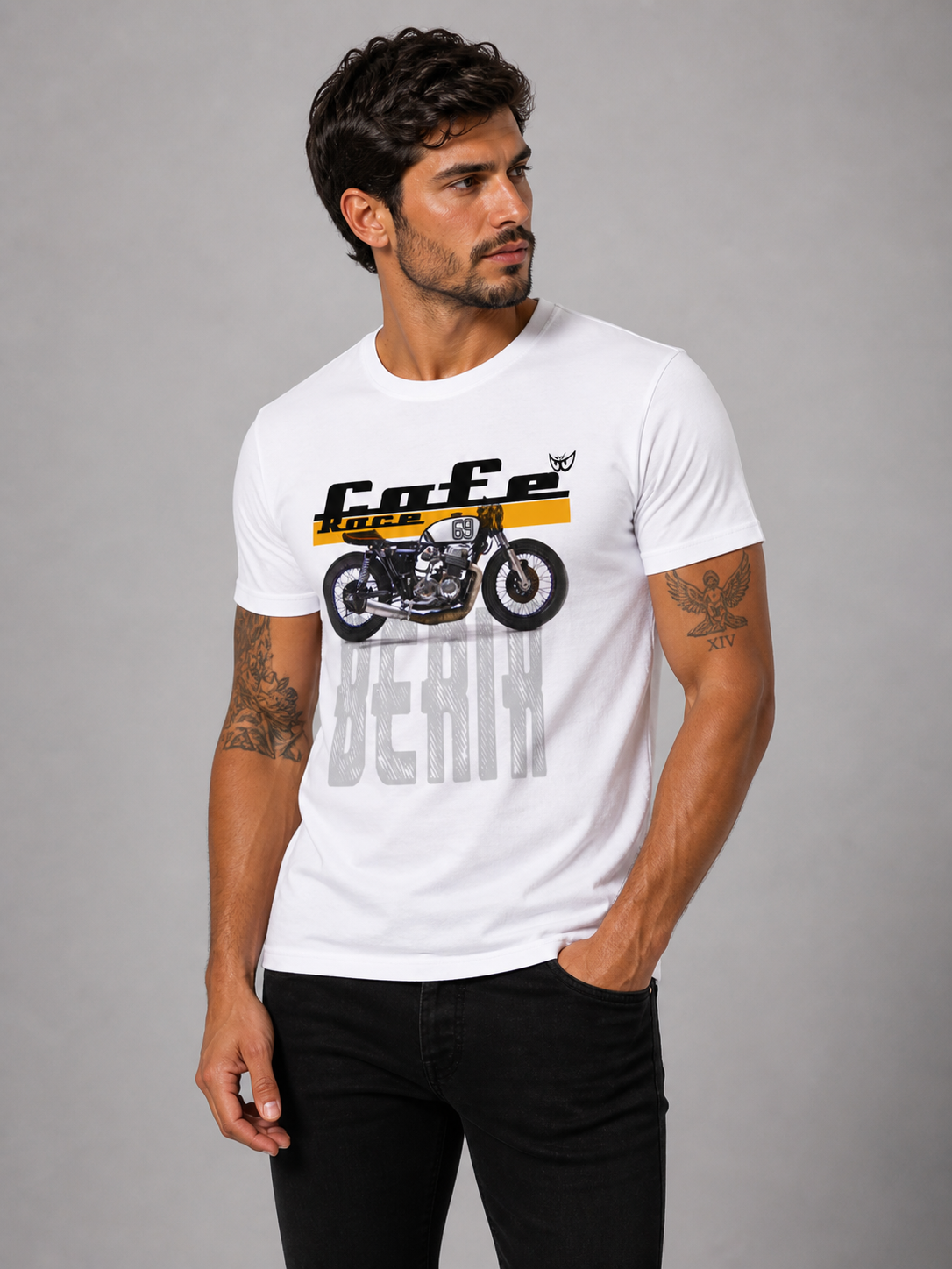 Brk 06 - T-Shirt Uomo - Sport/Everyday - Cafe Race - Berik