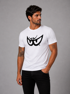 Brk 87 - T-Shirt Uomo - Biologico - Black on White Eyes - Berik