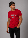Brk 83 - T-Shirt Uomo - Biologico - Silver on Red Eyes - Berik