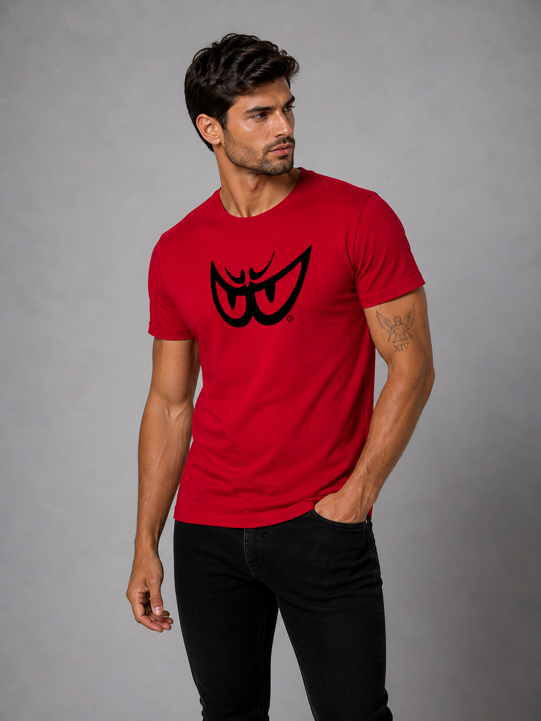 Brk 17 - T-Shirt Uomo - Biologico - Black Eyes - Berik