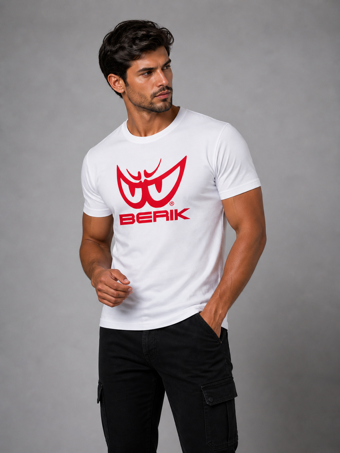 Brk 33 - T-Shirt Uomo - Sport - Red Logo - Berik
