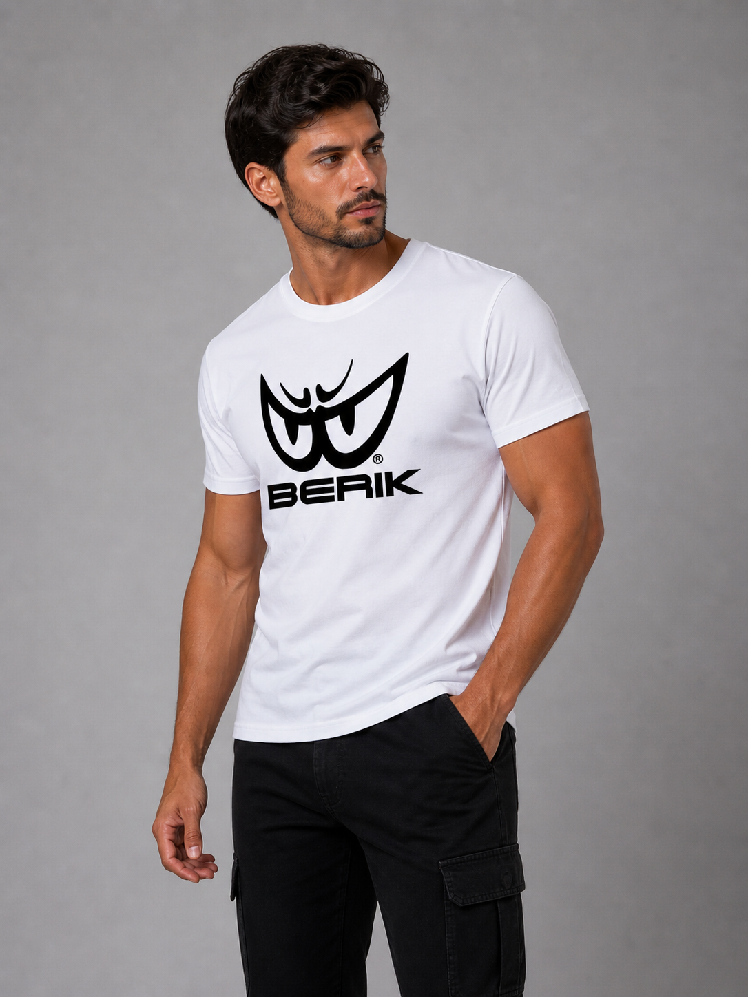 Brk 34 - T-Shirt Uomo - Sport - Black Logo - Berik