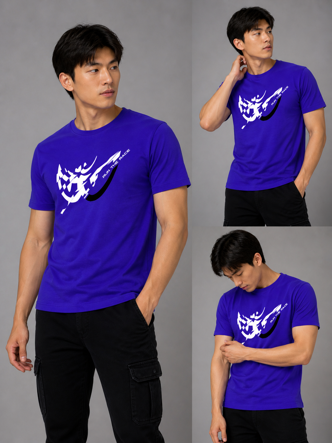 Brk 48 - T-Shirt Uomo - Scratch - Run The Race - Berik