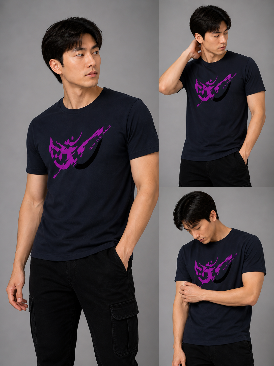 Brk 50 - T-Shirt Uomo - Scratch - Run The Race - Berik