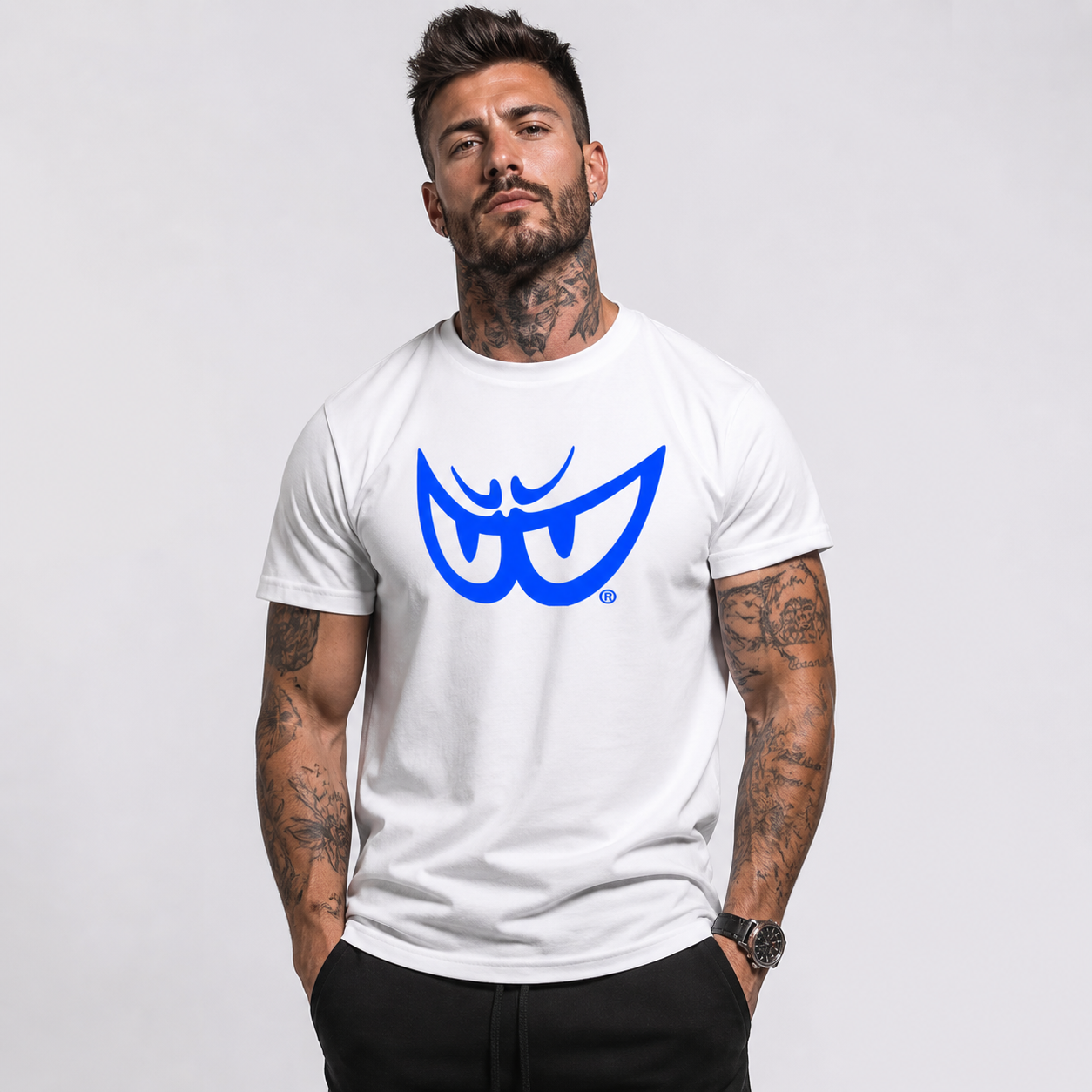 Brk 88 - T-Shirt Uomo - Biologico - Light Blue Eyes - Berik