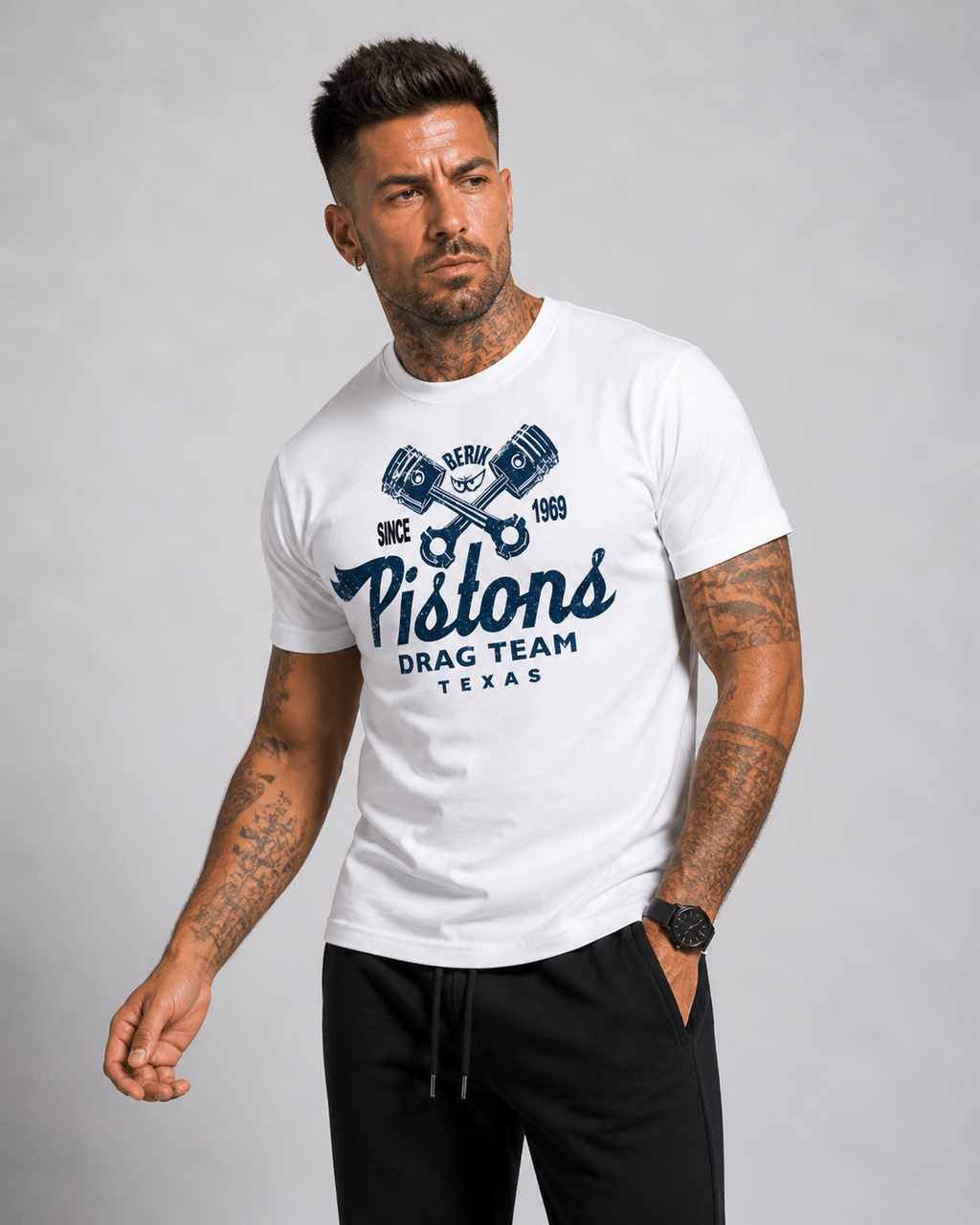 Brk 10 - T-Shirt Uomo - Sport/Everyday - Blue Pistons - Berik