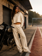 Off.384.SLE6PT026205D - TROUSERS WM CREAM