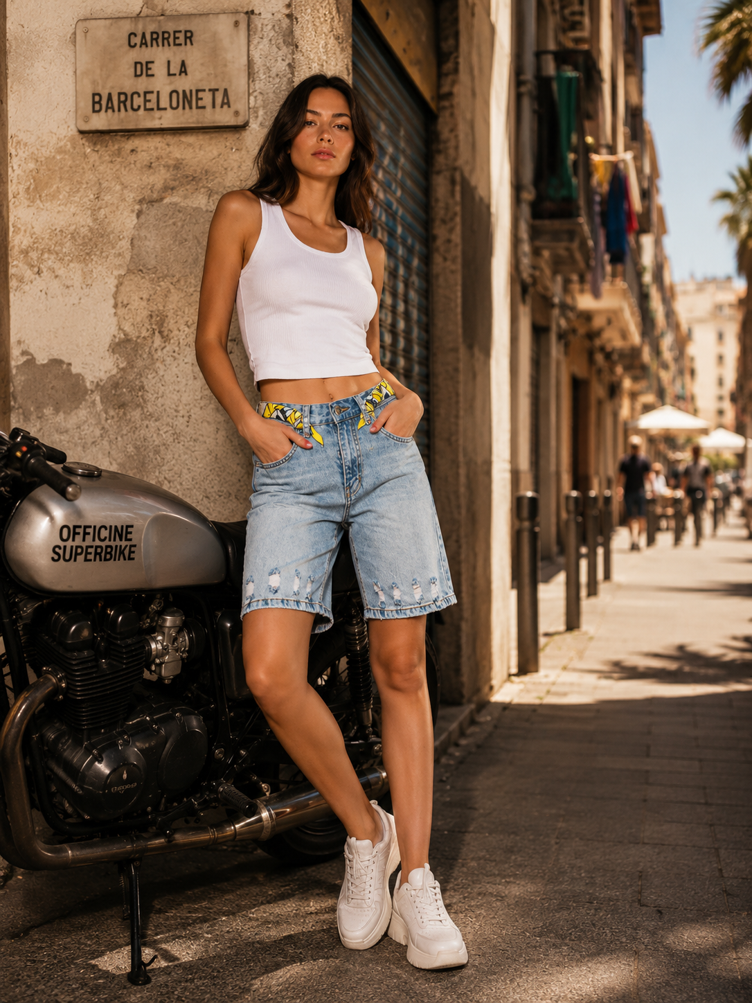 Off.377.SLE5BR025300D - BERMUDA LGT DENIM