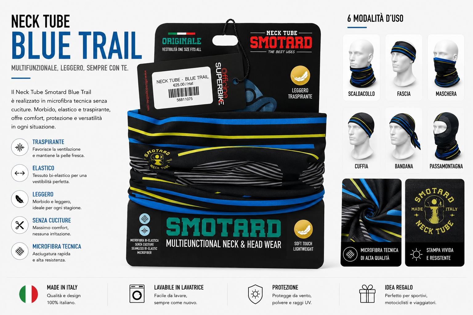 NECK TUBE -  BLUE TRAIL