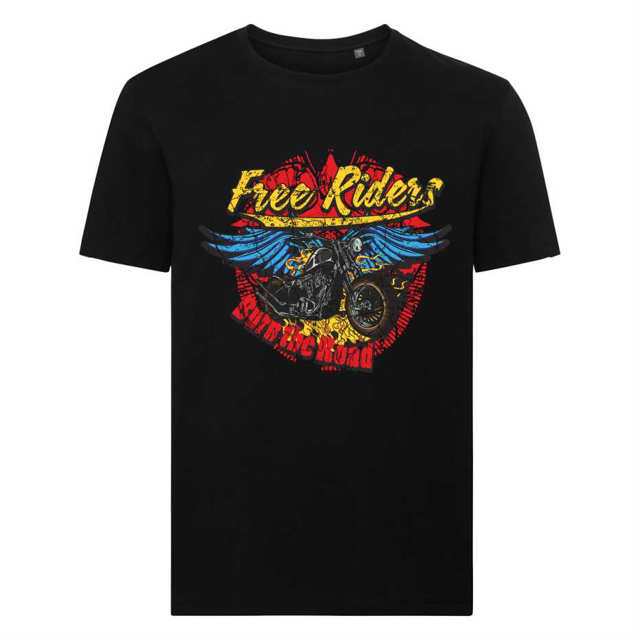 Off 90 - T-Shirt Uomo - American and UK Style - Free Rider - Officine Superbike